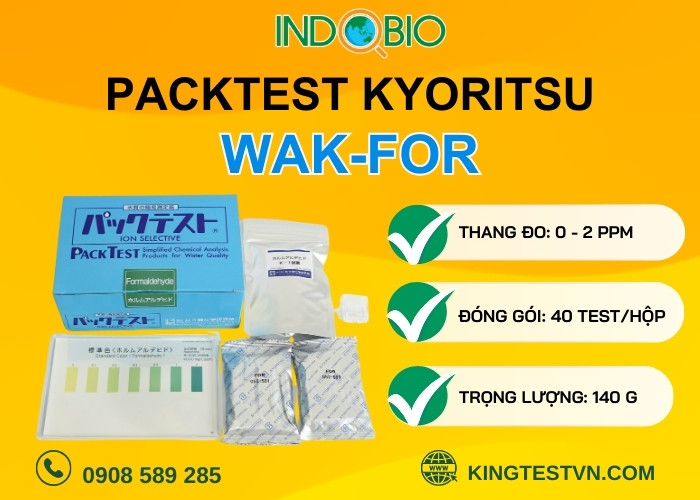 Thông số bộ test formol WAK-FOR